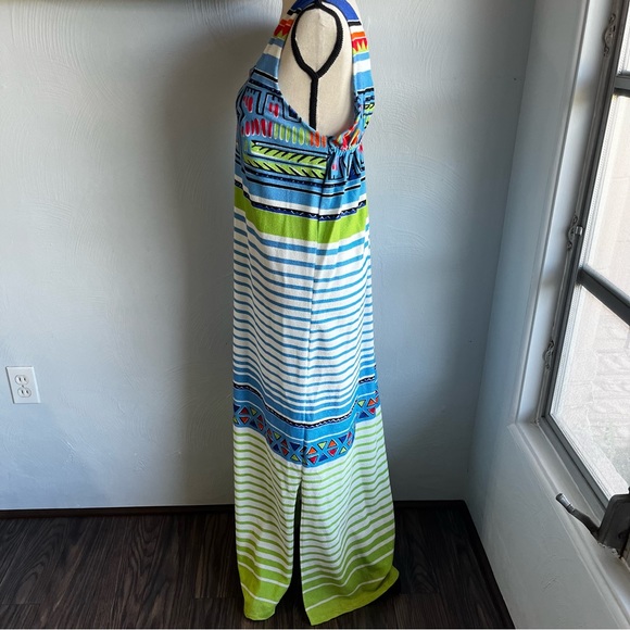 Ann Hodge For Millicent 60’s/70’s Terry Maxi Dress L - Picture 2 of 9